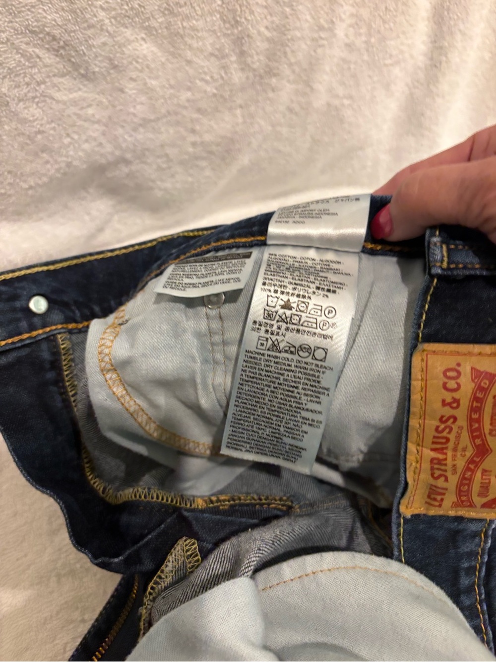 Levi's Men's 514 Slim Straight Jeans - dark color 36 waist 30 length - Picture 6 of 8